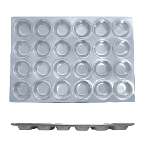 Thunder Group ALKMP024 24 Compartment Muffin Pan, Aluminum - 12, (each)-cityfoodequipment.com