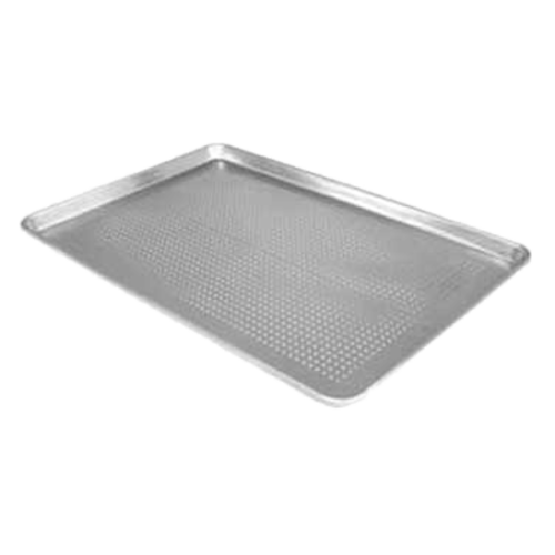 Thunder Group ALSP1813PF 1/2 Half Size Bun / Sheet Pan - 18" x 13", 20 gauge Aluminum, Perforated - 12, (each)-cityfoodequipment.com