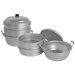 Thunder Group ALST001 11 3/8" Round Chinese Steamer Set, Aluminum - 1, (set)-cityfoodequipment.com