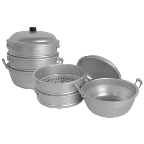 Thunder Group ALST010 17" Round Chinese Steamer Set, Aluminum - 1, (set)-cityfoodequipment.com