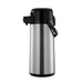 Thunder Group ASPS330 3 Liter Push Button Airpot - Stainless Steel Liner, Stainless - 6, (each)-cityfoodequipment.com