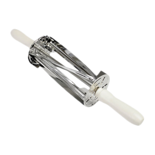 Thunder Group CRCCT038 Dough Cutter/Scraper w/ White Plastic Handles - 8 1/4" x 3 3/4", Stainless Steel - 20, (each)-cityfoodequipment.com