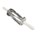 Thunder Group CRCCT038 Dough Cutter/Scraper w/ White Plastic Handles - 8 1/4" x 3 3/4", Stainless Steel - 20, (each)-cityfoodequipment.com