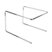 Thunder Group CRPTS997 9 1/2" Square Pizza Stand - 6 1/2"H, Chrome - 12, (each)-cityfoodequipment.com