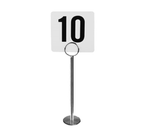 Thunder Group CRTCH008 8" Number Card Holder - Chrome - 12, (each)-cityfoodequipment.com