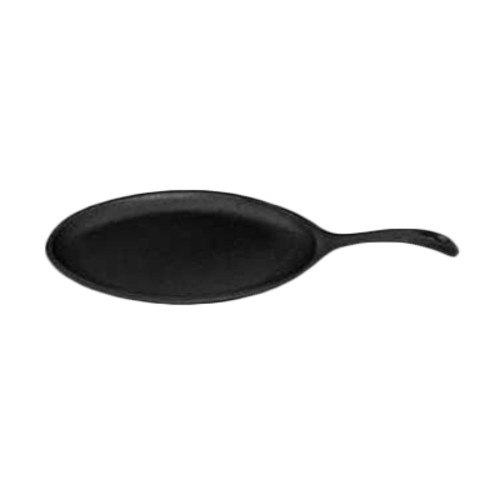 Thunder Group IRSK795 9 1/4" Oval Sizzling Platter, Cast Iron - 12, (each)-cityfoodequipment.com