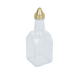 Thunder Group GLTWOC206 6 oz Cruet w/ Gold Plated Top - Glass, Clear - 1, (dozen)-cityfoodequipment.com