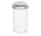 Thunder Group GLTWSJ012P 12 oz Paneled Glass Cheese Shaker w/ Perforated Top, Stainless - 2, (dozen)-cityfoodequipment.com