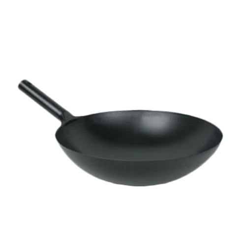 Thunder Group IRJWC001 14" Iron Japanese Jin-Ping Wok - 12, (each)-cityfoodequipment.com
