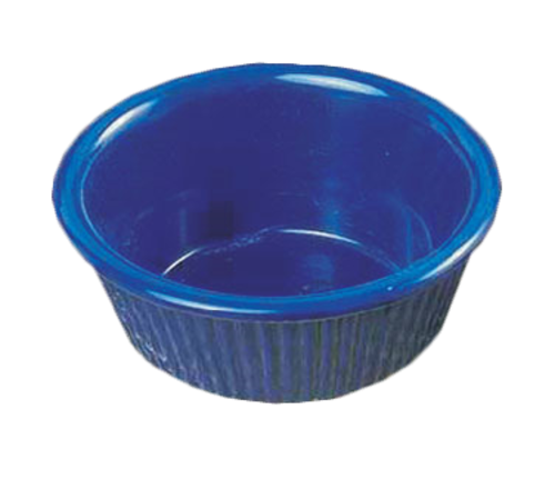 Thunder Group ML531CB1 3 oz Fluted Melamine Ramekin, Cobalt Blue - 1, (dozen)-cityfoodequipment.com