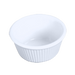 Thunder Group ML531W1 3 oz Fluted Melamine Ramekin, White - 1, (dozen)-cityfoodequipment.com