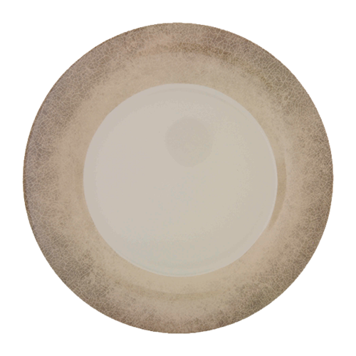 Thunder Group DM010J 10 1/2" Round Melamine Dinner Plate, Beige - 1, (dozen)-cityfoodequipment.com