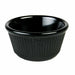 Thunder Group ML532BL1 4 oz Fluted Melamine Ramekin, Black - 1, (dozen)-cityfoodequipment.com