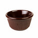 Thunder Group ML532C1 4 oz Fluted Melamine Ramekin, Chocolate - 1, (dozen)-cityfoodequipment.com