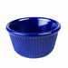 Thunder Group ML532CB1 4 oz Fluted Melamine Ramekin, Cobalt Blue - 1, (dozen)-cityfoodequipment.com