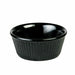 Thunder Group ML533BL1 3 1/2 oz Fluted Melamine Ramekin, Black - 1, (dozen)-cityfoodequipment.com