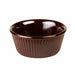 Thunder Group ML533C1 3 1/2 oz Fluted Melamine Ramekin, Chocolate - 1, (dozen)-cityfoodequipment.com