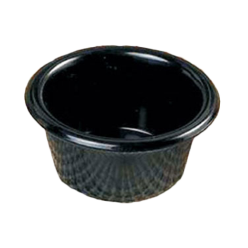 Thunder Group ML539BL1 6 oz Smooth Melamine Ramekin, Black - 1, (dozen)-cityfoodequipment.com
