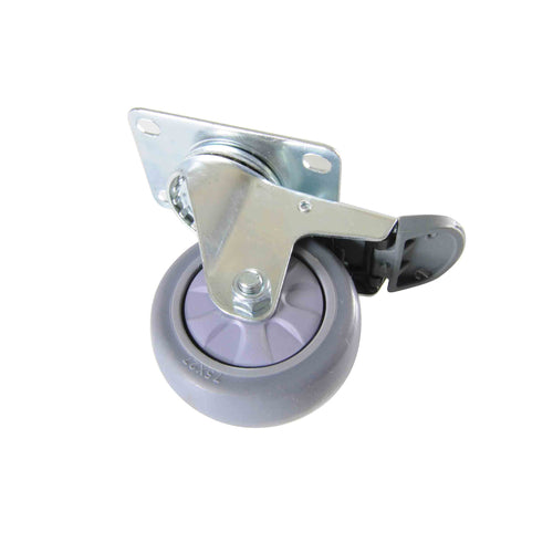 Thunder Group PLCB3150B 3" Caster w/ Brake for PLIB021C & PLIB027C Ingredient Bin - 4, (each)-cityfoodequipment.com