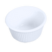 Thunder Group ML533W1 3 1/2 oz Fluted Melamine Ramekin, White - 1, (dozen)-cityfoodequipment.com
