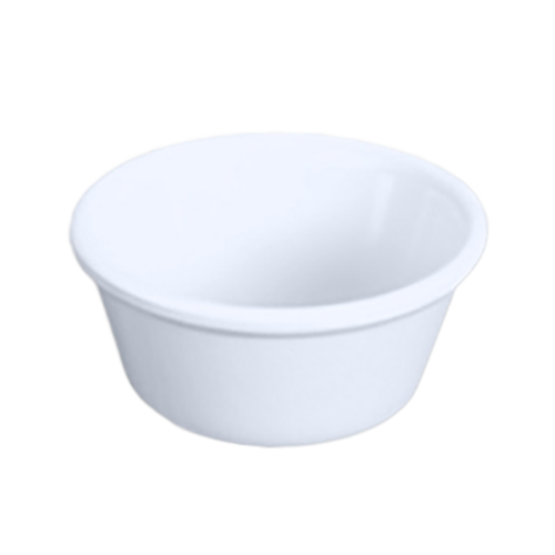Thunder Group ML537W1 3 oz Smooth Melamine Ramekin, White - 1, (dozen)-cityfoodequipment.com