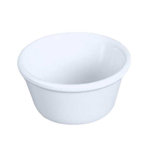 Thunder Group ML539W1 6 oz Smooth Melamine Ramekin, White - 1, (dozen)-cityfoodequipment.com
