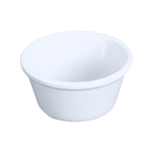 Thunder Group ML538W1 4 oz Smooth Melamine Ramekin, White - 1, (dozen)-cityfoodequipment.com