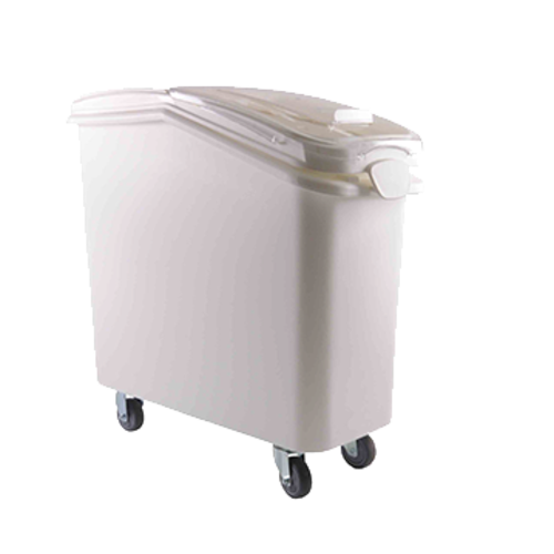 Thunder Group PLIB021C Ingredient Bin - 21 Gallon Capacity, Clear Lid/White Base - 1, (each)-cityfoodequipment.com