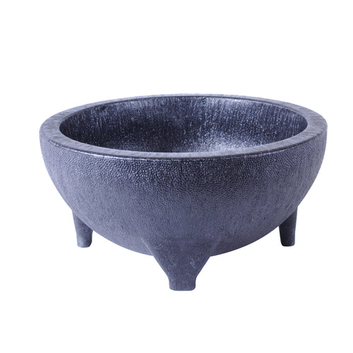 Thunder Group PLMJ056BK 56 oz Molcajete Salsa Bowl, Plastic, Black - 12, (each)-cityfoodequipment.com
