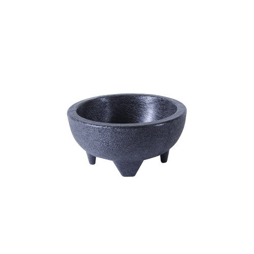 Thunder Group PLMJ010BK 10 oz Molcajete Salsa Bowl, Plastic, Black - 1, (pack)-cityfoodequipment.com