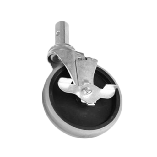 Thunder Group PLRC005B 5" Swivel Stem Caster w/ Brake - 12, (each)-cityfoodequipment.com