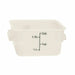 Thunder Group PLSFT002PP 2 qt Square Food Storage Container - Polypropylene, White - 6, (each)-cityfoodequipment.com