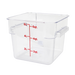 Thunder Group PLSFT006PC 6 qt Square Food Storage Container - Clear - 6, (each)-cityfoodequipment.com