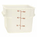 Thunder Group PLSFT006PP 6 qt Square Food Storage Container - White - 6, (each)-cityfoodequipment.com