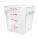 Thunder Group PLSFT008PC 8 qt Square Food Storage Container - Clear - 6, (each)-cityfoodequipment.com