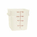 Thunder Group PLSFT008PP 8 qt Square Food Storage Container - White - 6, (each)-cityfoodequipment.com