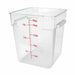 Thunder Group PLSFT018PC 18 qt Square Food Storage Container - Clear - 6, (each)-cityfoodequipment.com