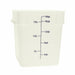Thunder Group PLSFT018PP 18 qt Square Food Storage Container - White - 6, (each)-cityfoodequipment.com