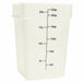 Thunder Group PLSFT022PP 22 qt Square Food Storage Container - White - 6, (each)-cityfoodequipment.com