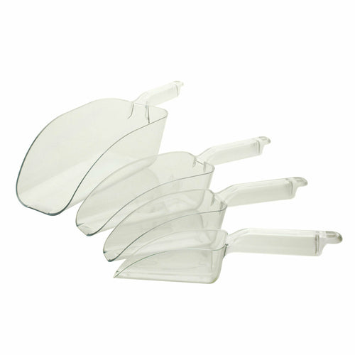 Thunder Group PLSC012CL 12 oz Square Ice Scoop - Polycarbonate - 12, (each)-cityfoodequipment.com