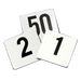 Thunder Group PLTN4100 Tabletop Number Cards - #1 - 100, 4" x 4", White/Black - 1, (pack)-cityfoodequipment.com