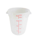 Thunder Group PLRFT322TL 22 qt Round Food Storage Container - Polypropylene, Translucent - 6, (each)-cityfoodequipment.com
