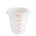 Thunder Group PLRFT322PP 22 qt Round Food Storage Container - Polypropylene, White - 6, (each)-cityfoodequipment.com