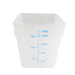 Thunder Group PLSFT018TL 18 qt Square Food Storage Container - Polypropylene, Translucent - 6, (each)-cityfoodequipment.com