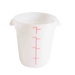 Thunder Group PLRFT304PP 4 qt Round Food Storage Container - Polypropylene, White - 12, (each)-cityfoodequipment.com