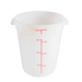 Thunder Group PLRFT308PP 8 qt Round Food Storage Container - Polypropylene, White - 12, (each)-cityfoodequipment.com