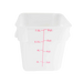 Thunder Group PLSFT008TL 8 qt Square Food Storage Container - Polypropylene, Translucent - 6, (each)-cityfoodequipment.com
