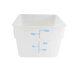 Thunder Group PLSFT012TL 12 qt Square Food Storage Container - Polypropylene, Translucent - 6, (each)-cityfoodequipment.com