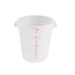 Thunder Group PLRFT304TL 4 qt Round Food Storage Container - Polypropylene, Translucent - 12, (each)-cityfoodequipment.com