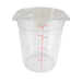 Thunder Group PLRFT308PC 8 qt Round Food Storage Container - Polycarbonate, Clear - 12, (each)-cityfoodequipment.com